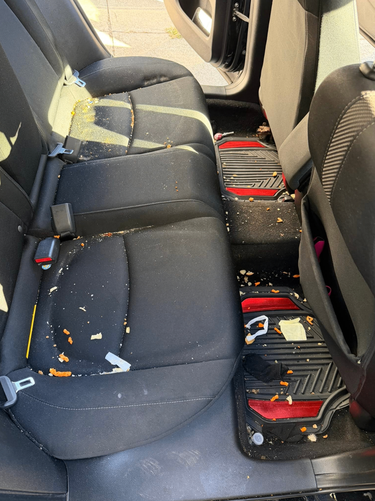 Interior rescue — Honda Civic rear seats before detailing